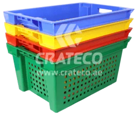 Plastic Ventilated Nestable Crate