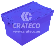Plastic Crate With LId